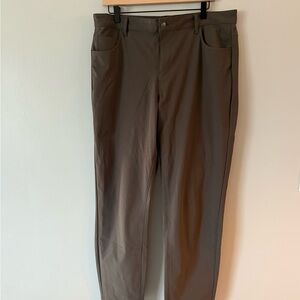 Men's Fabletics Don Trouser Brown Taupe Pants